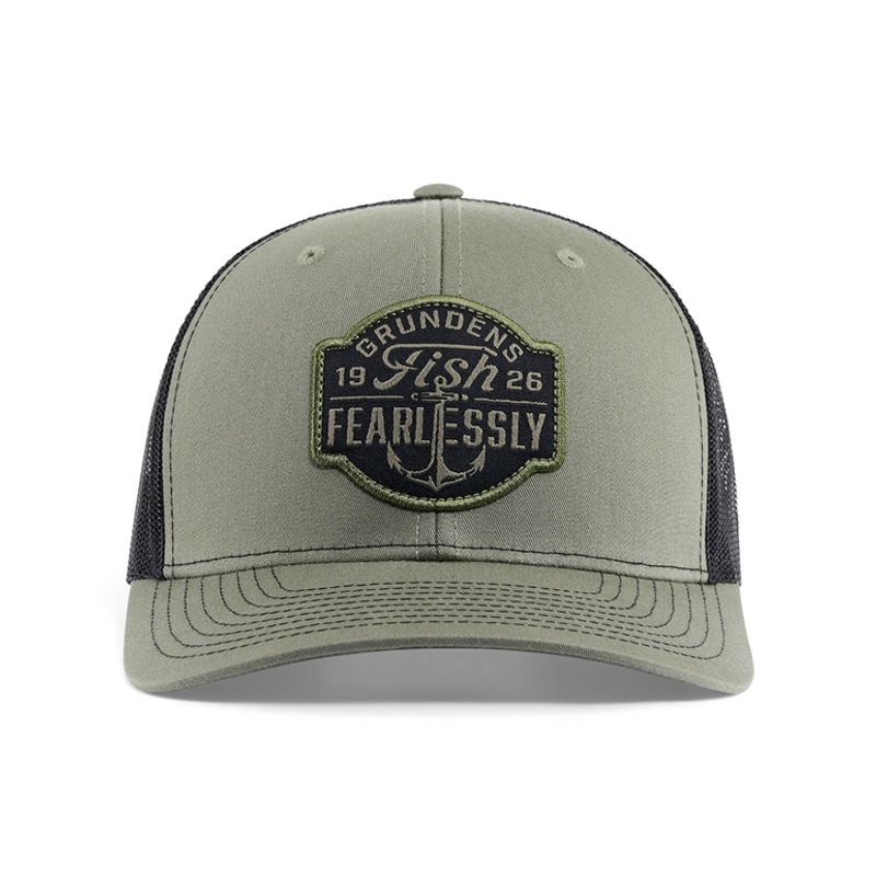 Grundens Fish Fearlessly Trucker Loden