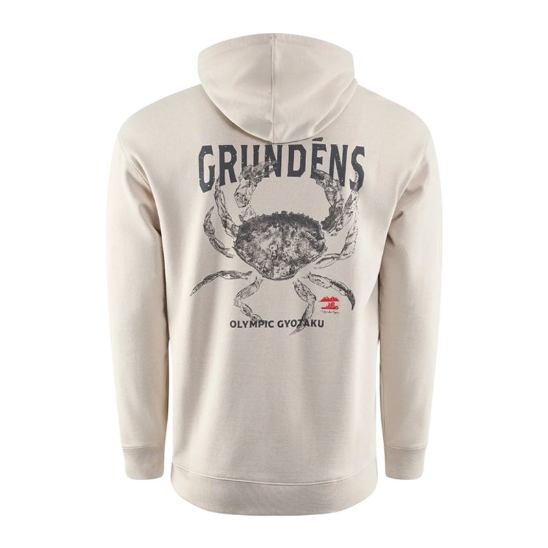 Grundens Gyotaku Hoodie Bone Heather Dungie